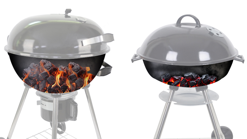 kettle charcoal grill bbq round