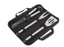 Set d'Ustensiles de Barbecue Inox  - Mallette souple, Élégante et Facile à Transporter